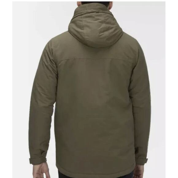 Hurley Slammer Jacket Men S Green #G4932-00 Hooded Long Sleeve Button-Up Winter - Picture 3 of 12